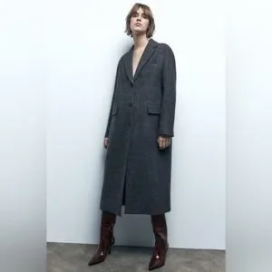【極希少】00aw stone  lana wool coat New Long wool coat with belt | ATTENTIF | Boutique Zlatushka